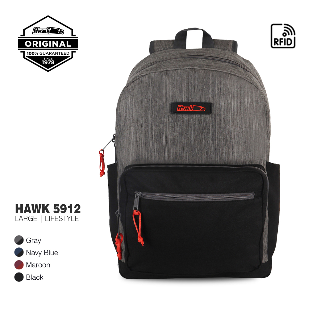 Waterproof Backpack Hawk Bag Maroon And Black Hawk 5955 Gradient