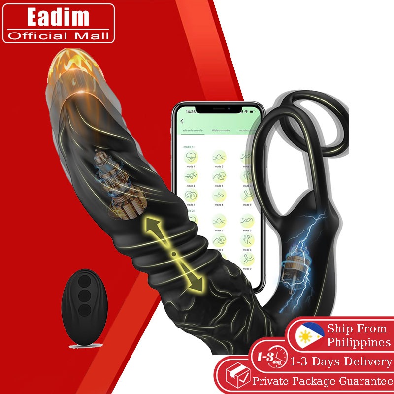 Thrust anal vibrator massager male prostate plug dildo penis ring adult sex  toys | Shopee Philippines