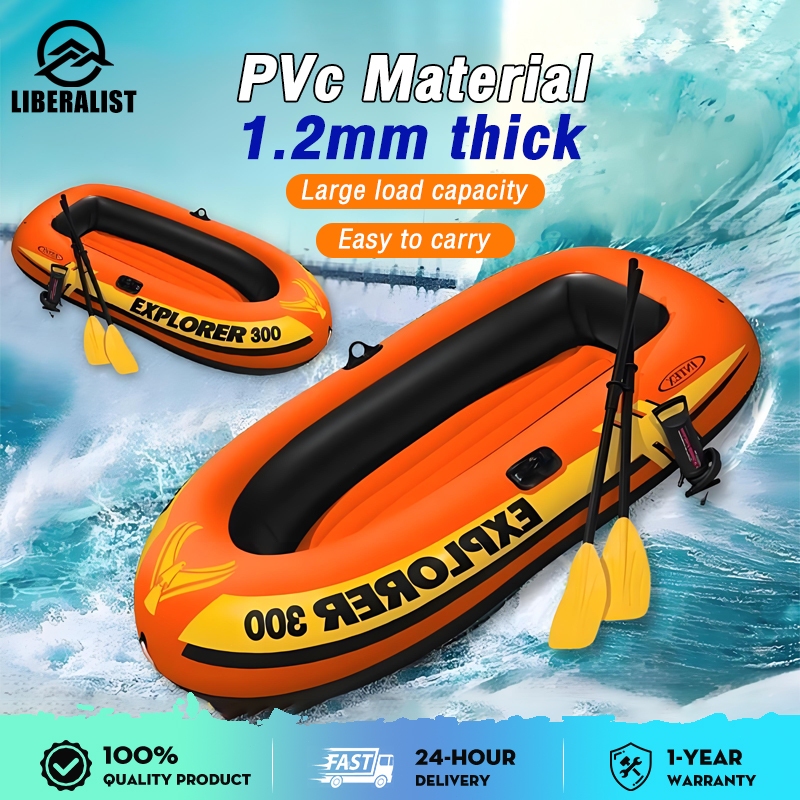 Portable Boat Kayaking 2-3 Person Inflatable Boat Fishing Inflatable ...