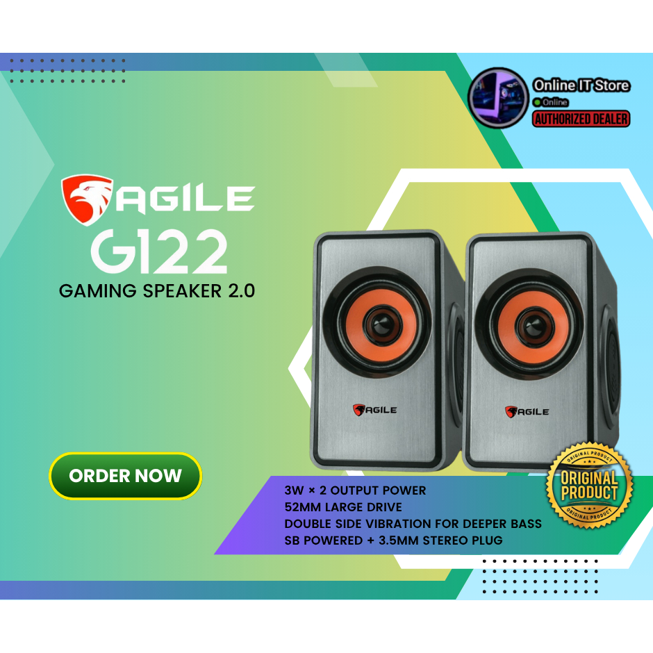 Agile G122 Gaming Speaker 2.0 | Shopee Philippines