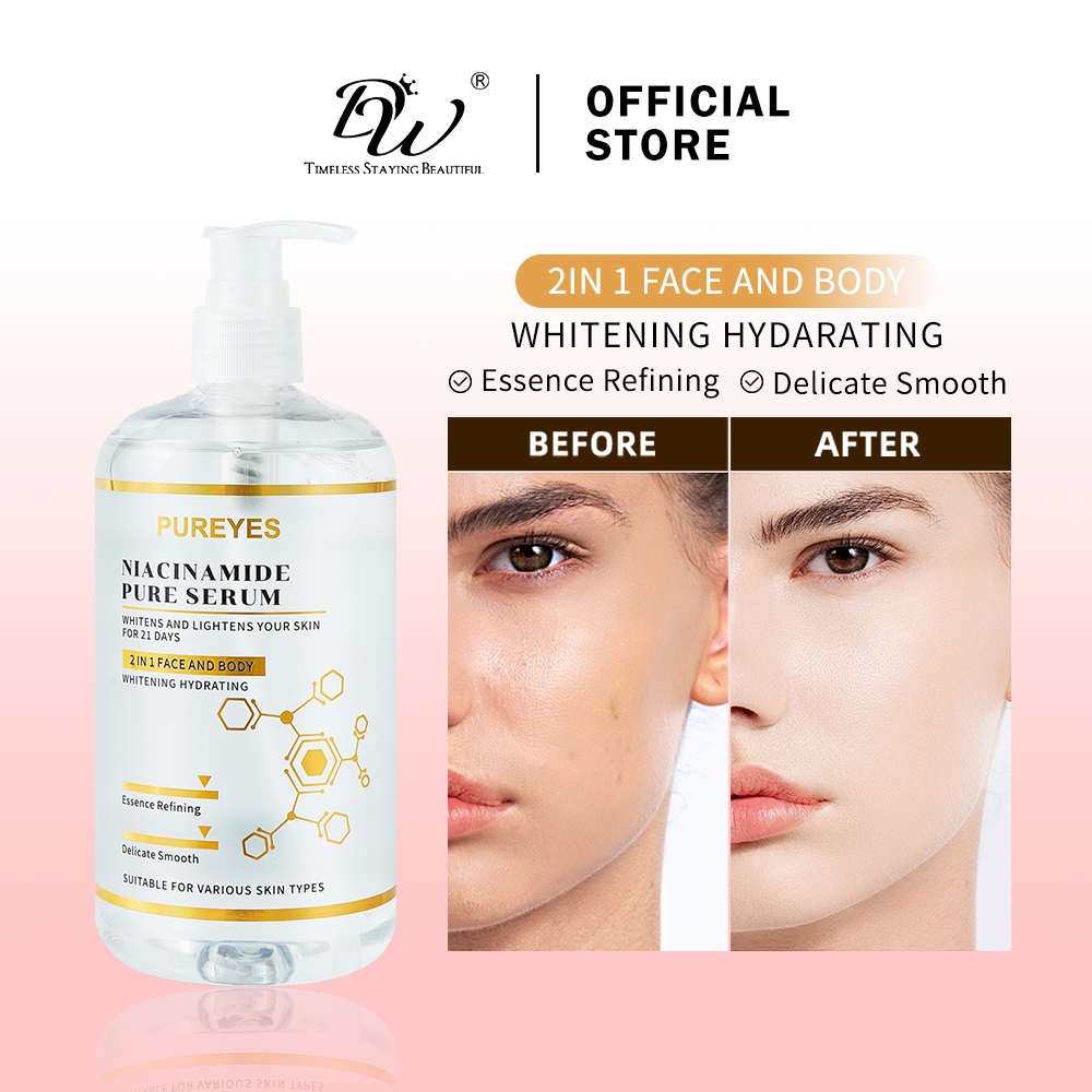 PUREYES Niacinamide Whitening Hydrating Serum For Face & Body 500ml ...