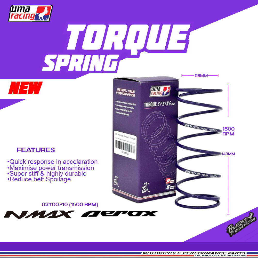 MotoscootPH UMA RACING Torque Spring For | NMAX/AEROX (COD) | Shopee ...