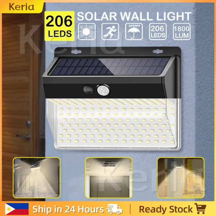 SOLAR POWERED LED WALL LIGHT Solar Light Outdoor Waterproof Wall light ...