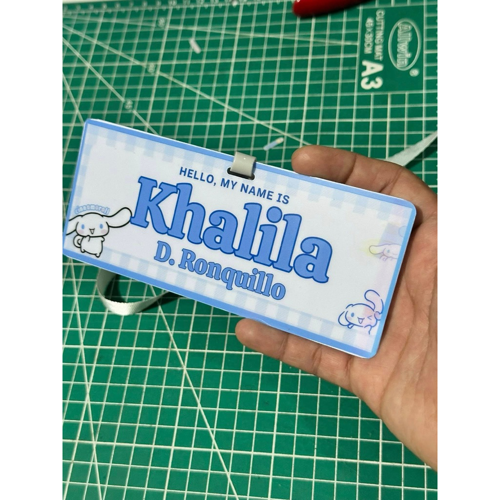PERSONALIZED PVC NAME TAG WITH LACE | Shopee Philippines