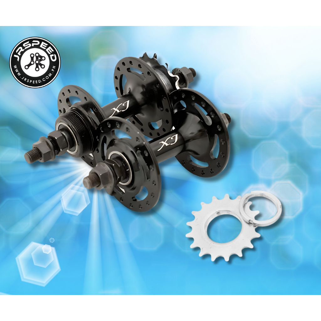 XJ FIXIE FIXED GEAR HUBS PAIR Sealed Bearing (with Cog Lock Ring) JRSPEED