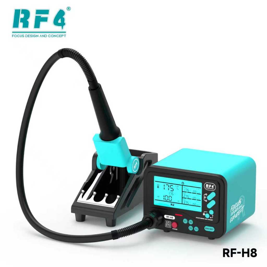 RF4 RF-H8 Temperature Control ESD Hot Air Gun Rework Station for PCB ...