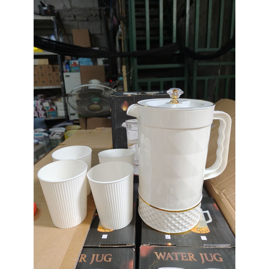 PITCHER WITH 4 PLASTIC CUPS 1.5 L capacity | Shopee Philippines