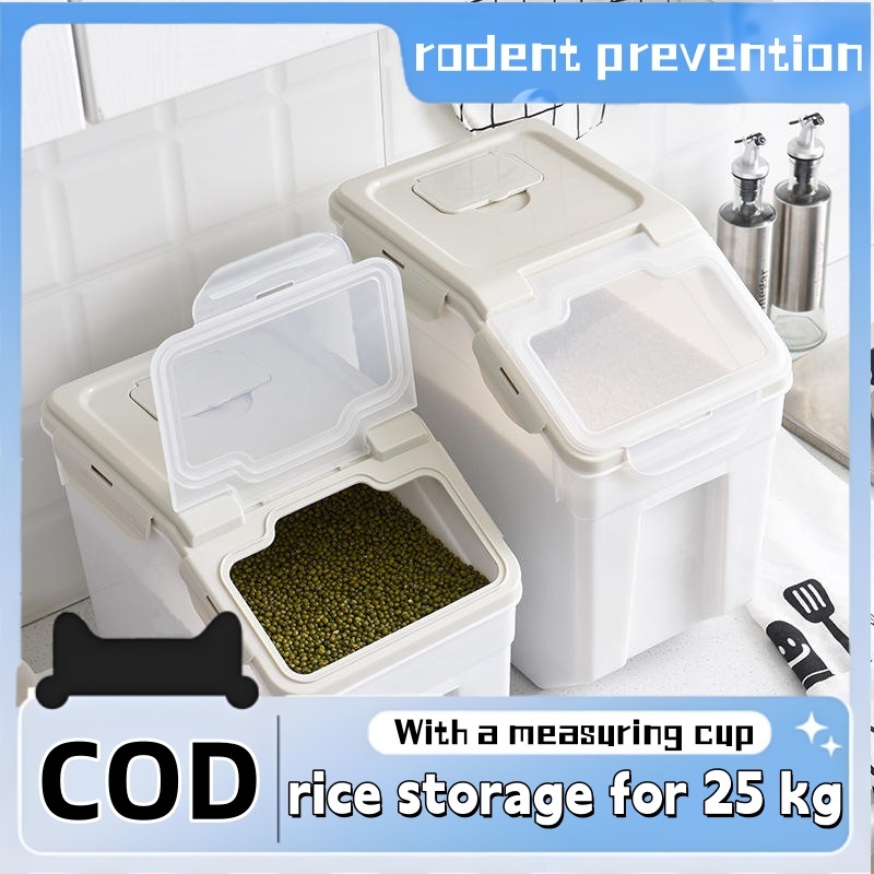 Rice dispenser 10KG Rice Storage Container Rice Storage Box with Lid ...