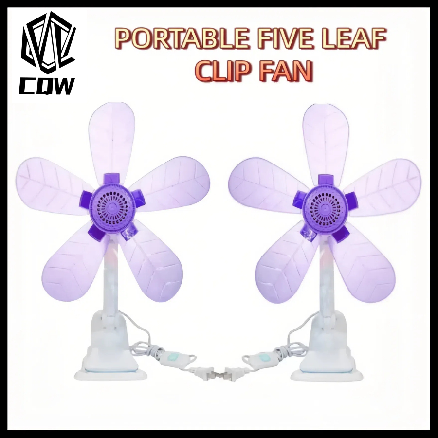CQW BUY 1 TAKE 1 Clip fan 5 Leaf Portable Clip fan Mini Electric Fan ...