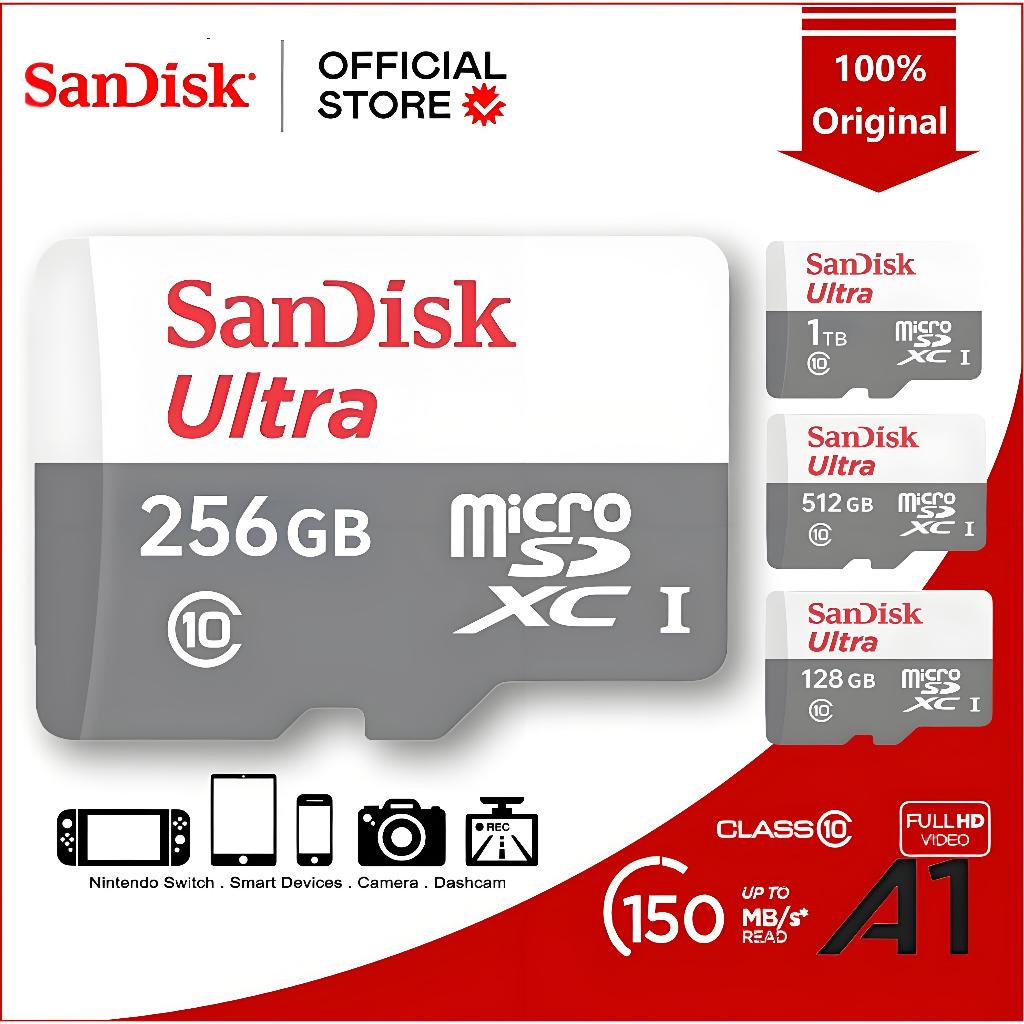 Sandisk Ultra Memory Card 100% Original 128GB 256GB 512GB 1TB Micro SD ...