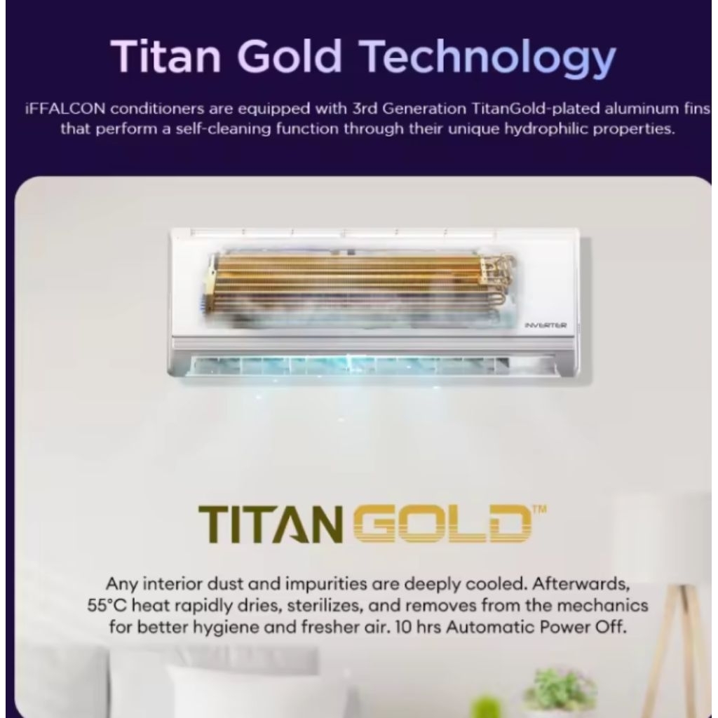 IFFALCON XAF1series 2025model 1HP TO 2HP TITAN GOLD,FULL DC INVERTER ...