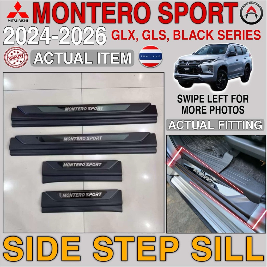 Mitsubishi Montero Sport 2024-2025 Side Step Sill | Shopee Philippines