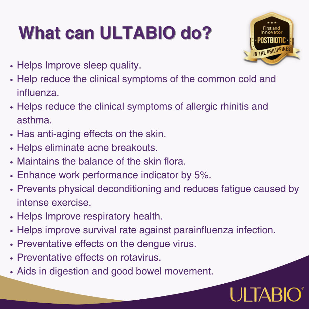 ULTABIO Postbiotic 1 Trial Pack | Shopee Philippines