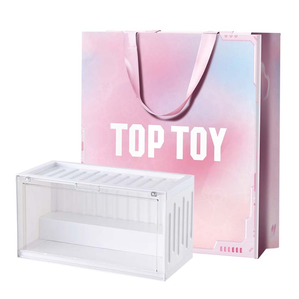 TOP TOY Container Display Box with Lights & Large Pink Gift Bag ...