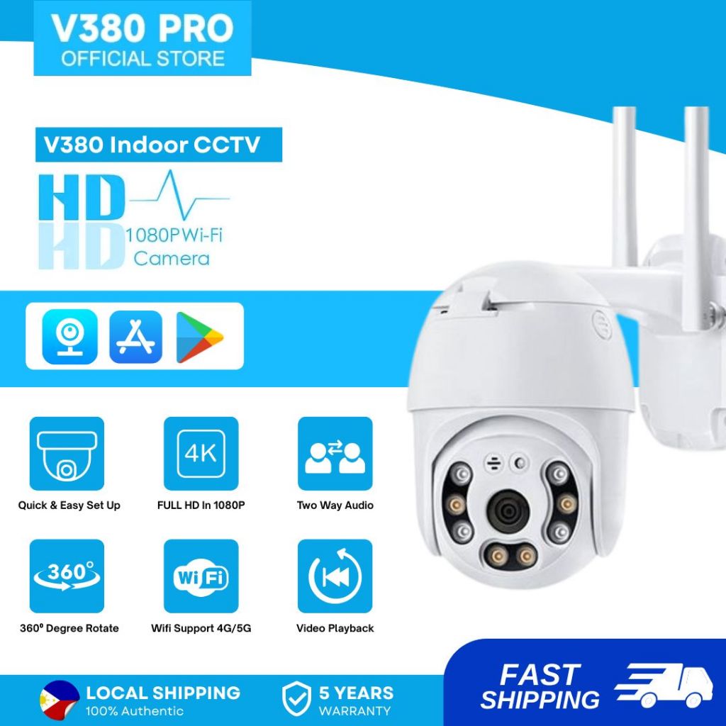 360 Degree 1080P FHD CCTV IP Security Camare - IP66 Waterproof IR Night ...