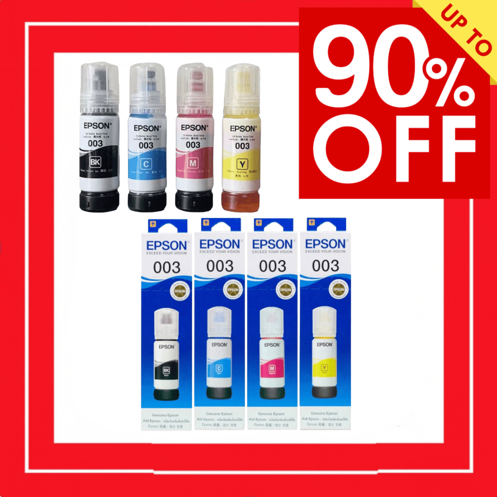 Epson 003 Genuine Ink Bottle for L3110 L3150 L3210 L3250 L5190 Printer ...