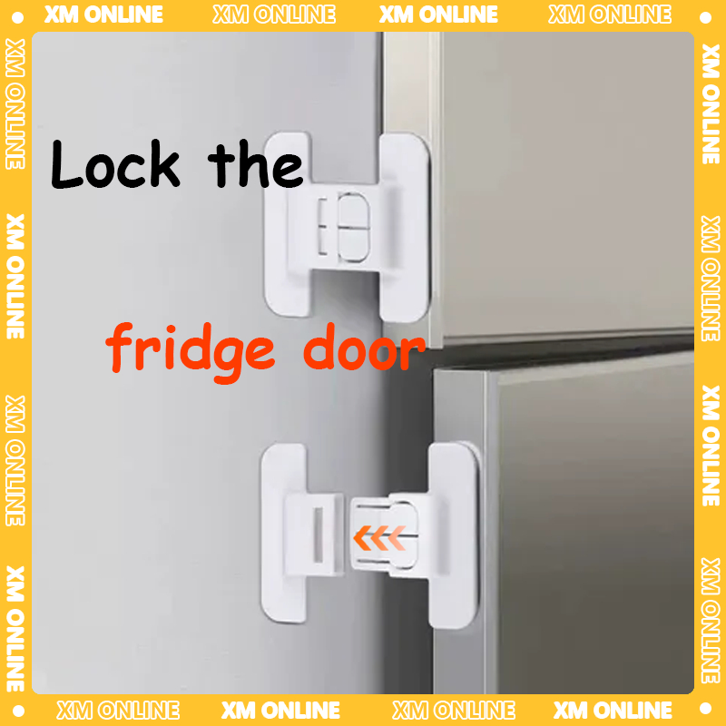 2PCS Refrigerator & Cabinet Locks, Childproof Anti-Open Safety Latches ...