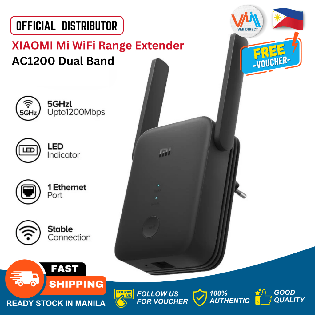 Xiaomi Mi WiFi Range Extender AC1200 Speed 867Mbps 5GHz+300Mbps Dual ...