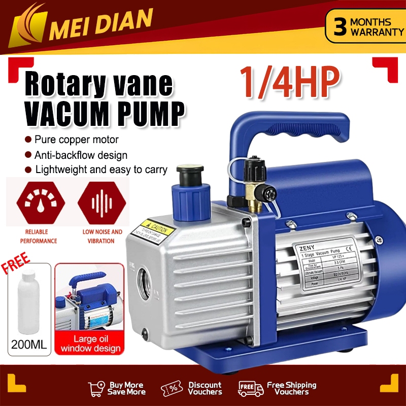5Pa Rotary Miniature Vane 50HZ 3CFM Vacuum Pump Rotary Vane Vacuum Pump ...