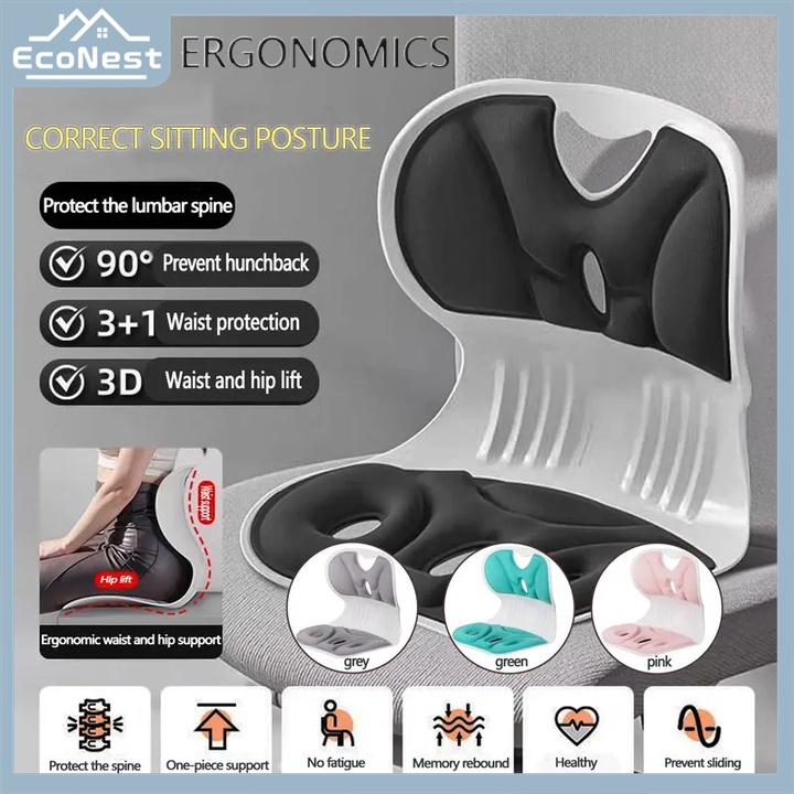 Posture Corrector Chair Lumbar Back Pain Relief Ergonomic Support Chair ...