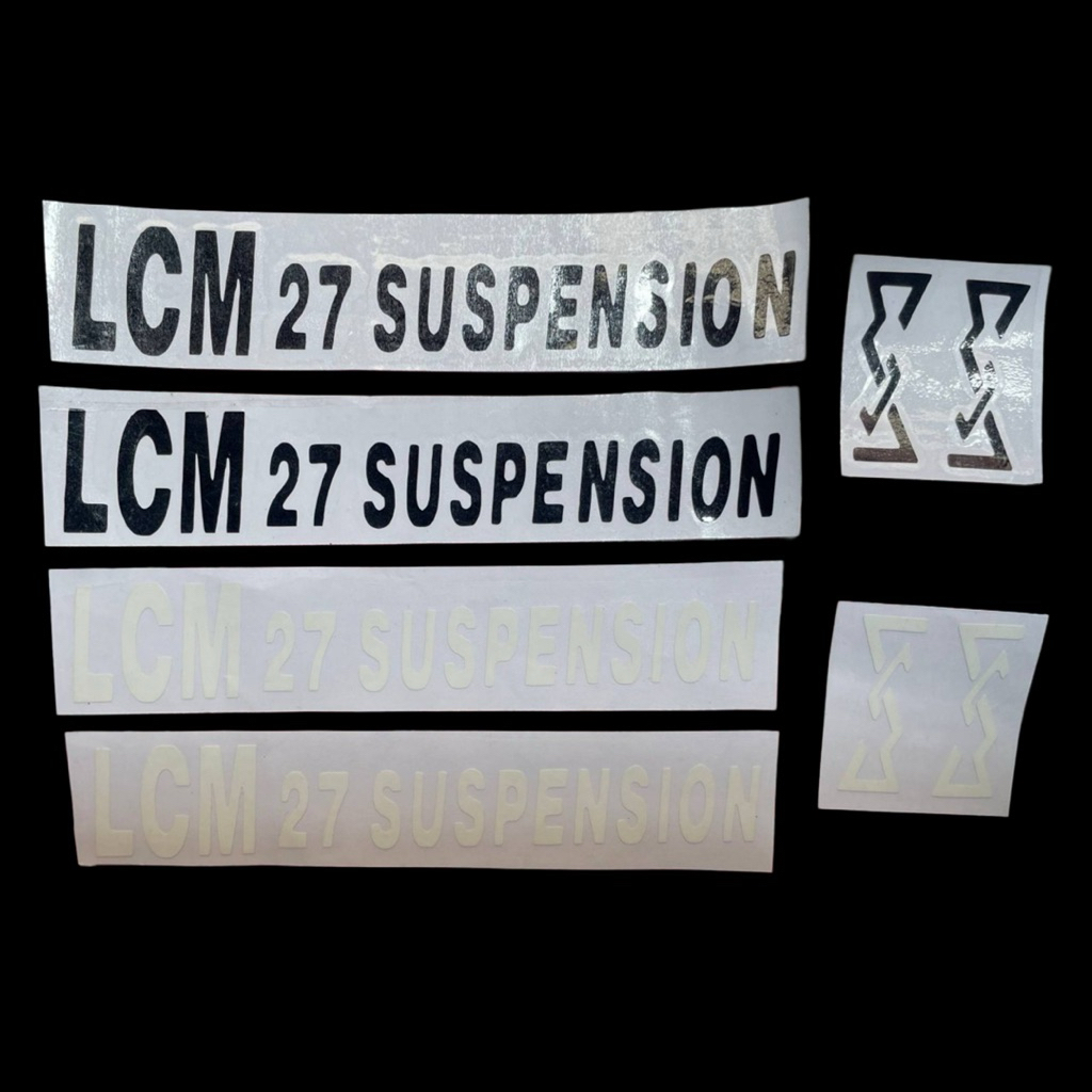 LCM 27 Suspension Sticker/Decals for Bike / Motorcycle / Car Vinyl Cut ...