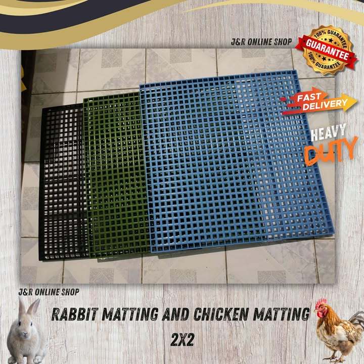 Plastic Matting 2ft x 2ft for Rabbit, Chicken and Bird Matting | Shopee ...