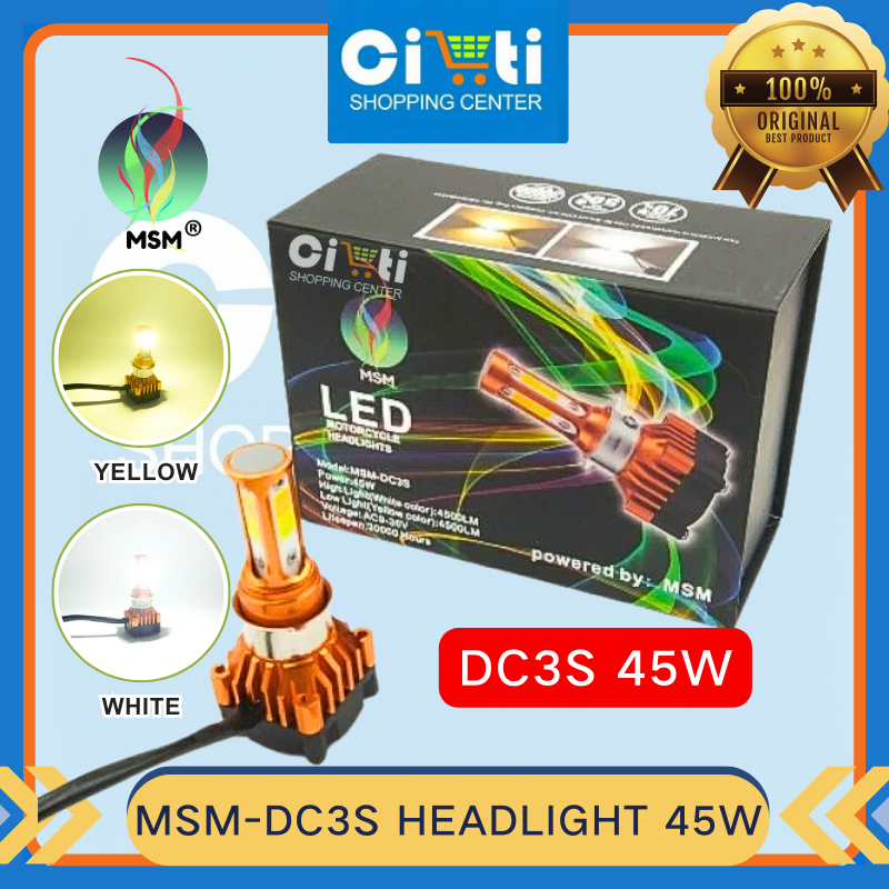 CITTI- MSM LED MOTORCYCLE HEADLIGHT 45 WATTS/ 30W ALL WEATHER White ...