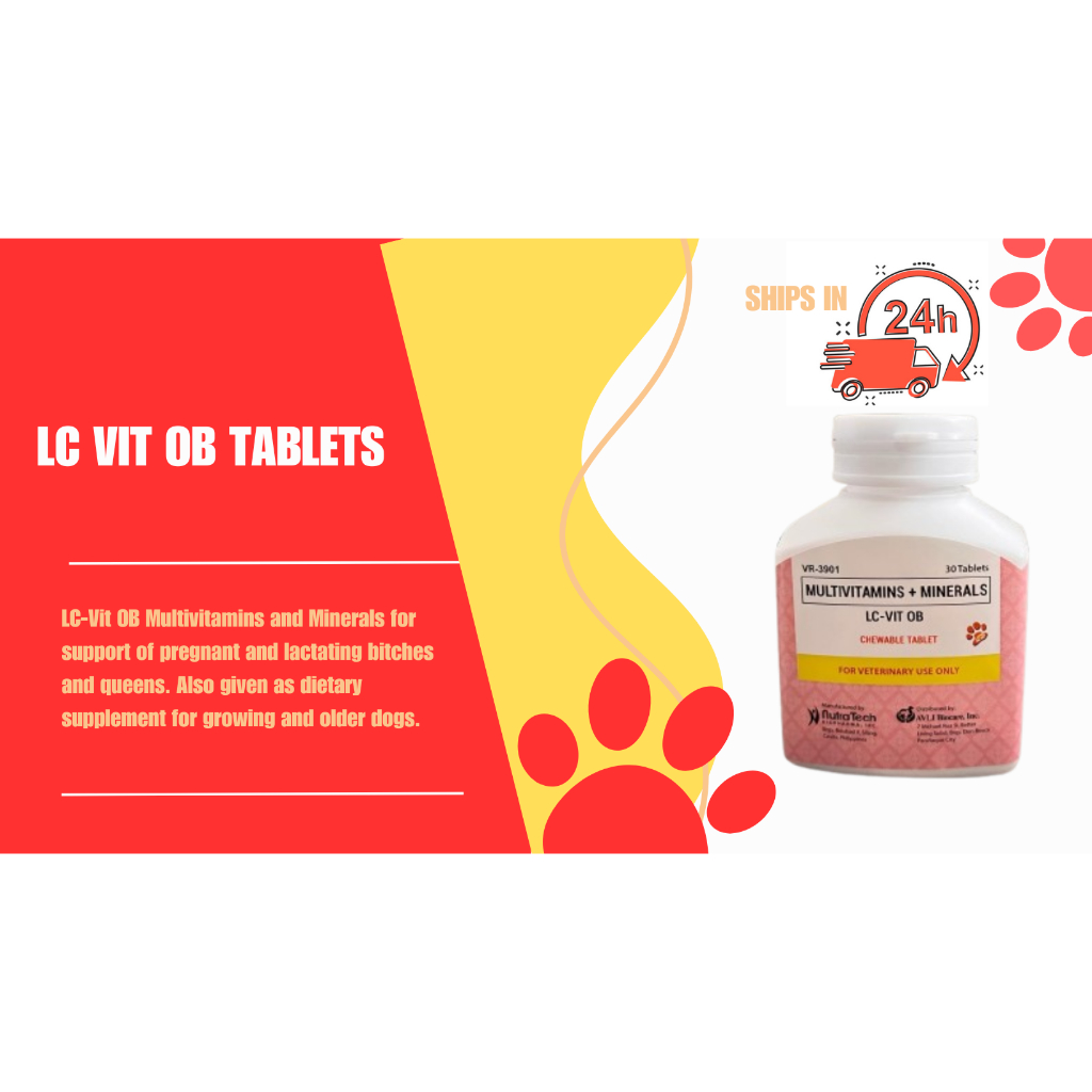 OB LC VIT OB Tablets for Pregnant and Lactating Pets (with VARIATION ...