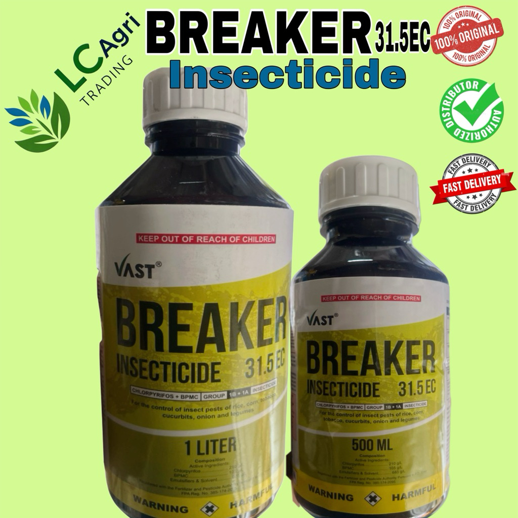 Breaker Insecticide 31.5EC by VAST 1L, 500ml | Shopee Philippines