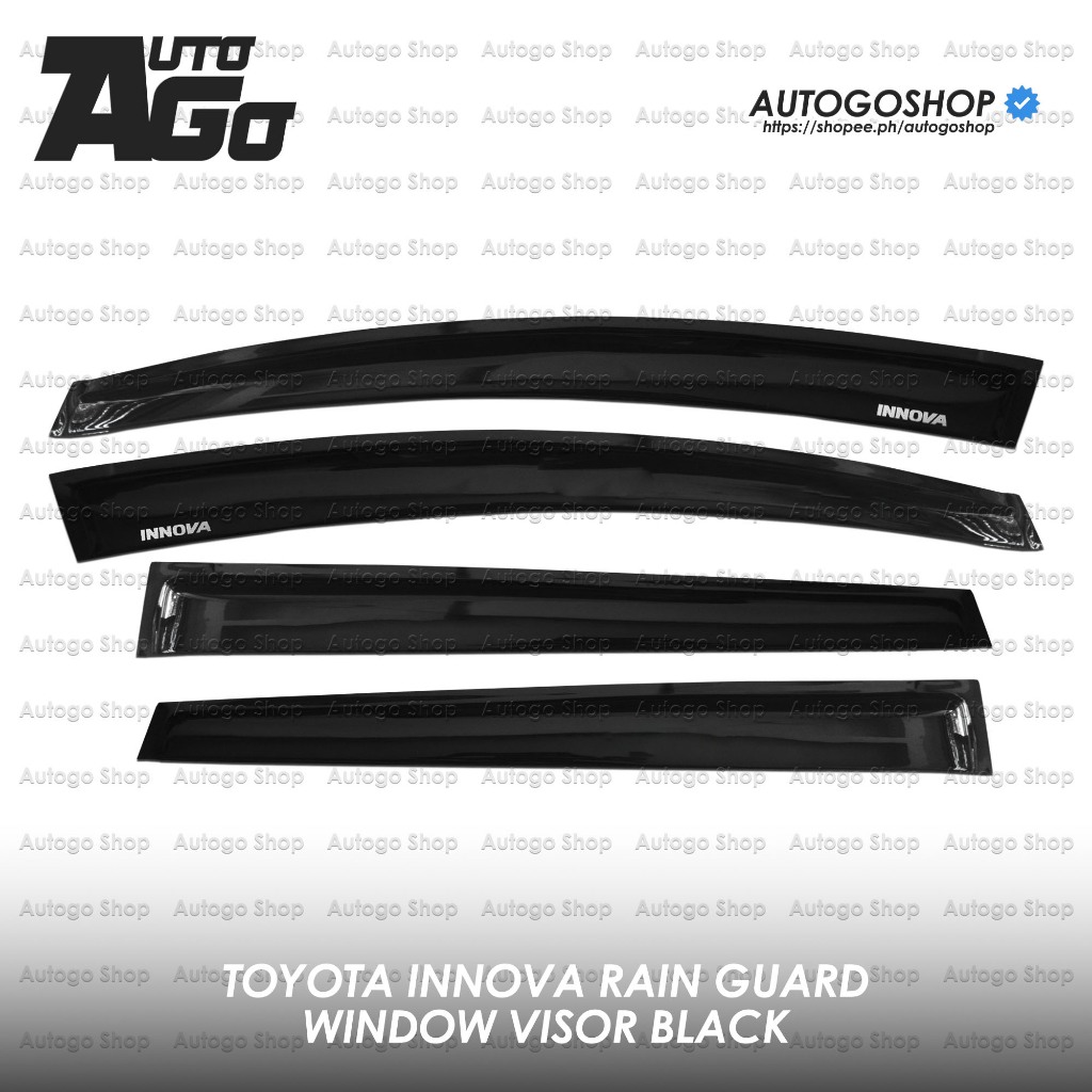 Toyota Innova 2016-2025 OEM Type Rain Guard Window Visor Black | Shopee ...