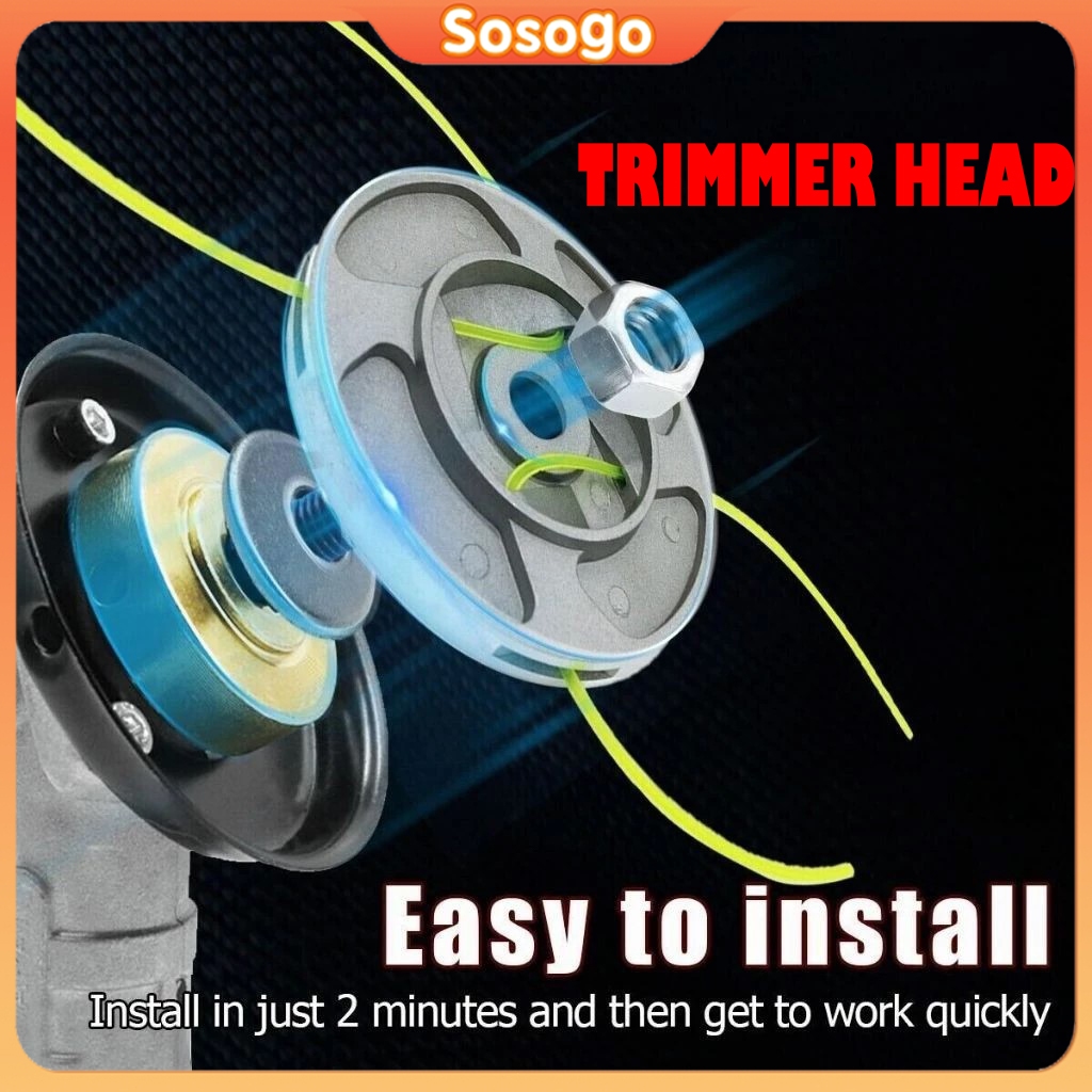 Garden Universal Mower Hed Line String Brush Grass Trimmer Head For ...