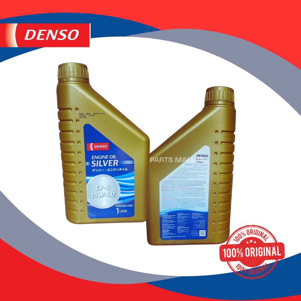 Denso Engine Oil Silver 15W40 Semi Synthetic 1L/4L (Diesel) | Shopee ...