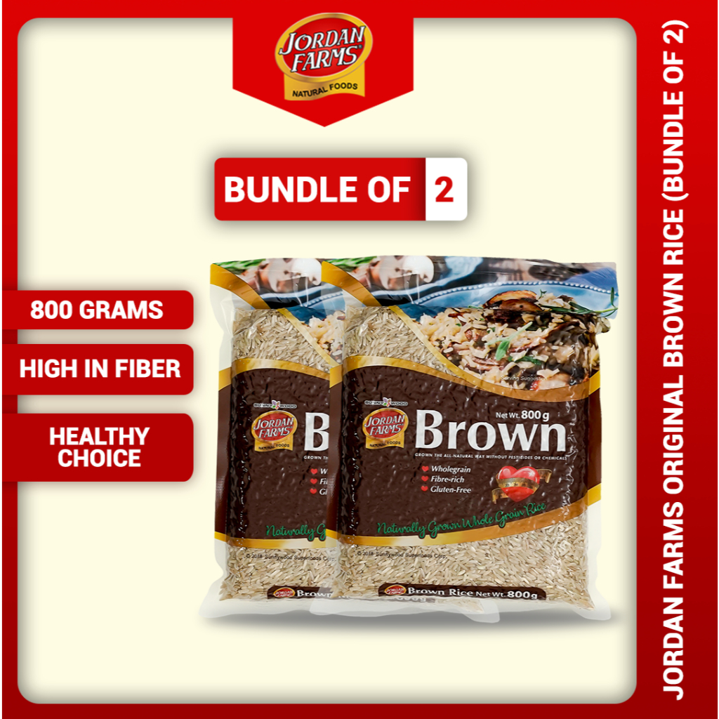 Jordan Farms Organic Brown Rice 800g (Bundle of 2) | Shopee Philippines