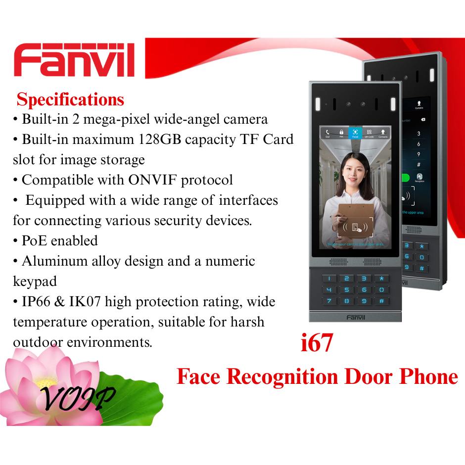 FANVIL i67 Face Recognition Door Phone (VAT INC PRICE) | Shopee Philippines
