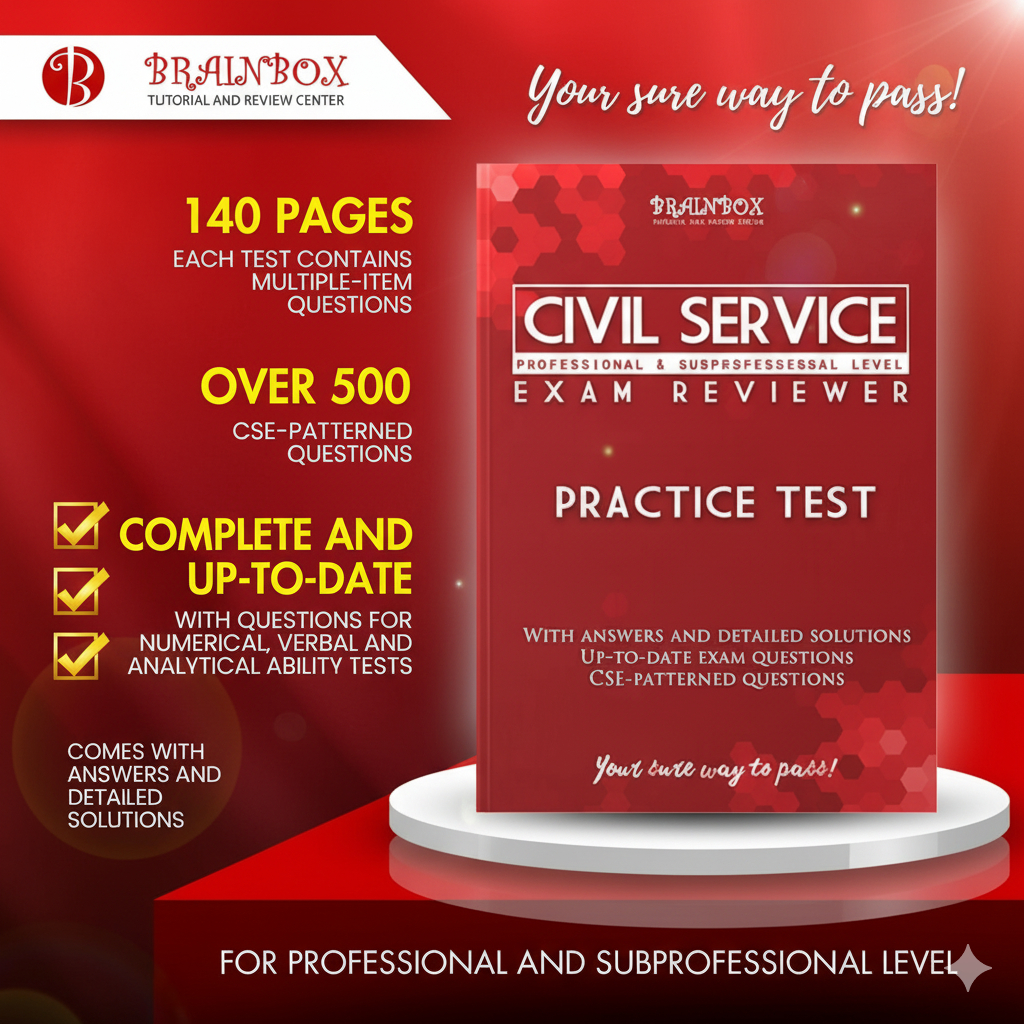 Brainbox Civil Service Exam (Practice Test) for 2026 Examination ...