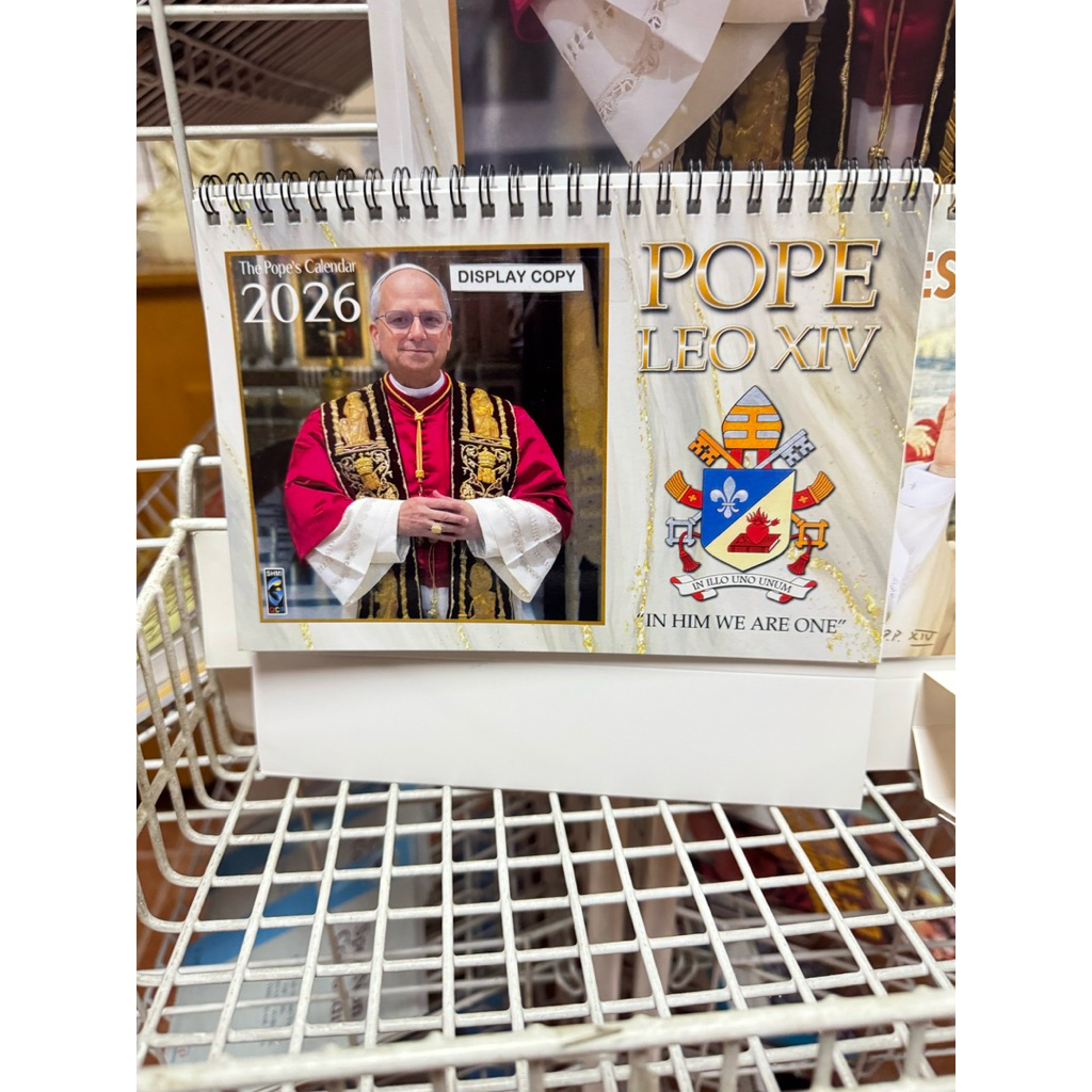 CALENDAR 2026 POPE LEO XIV (1/4th and 1/2 size) | Shopee Philippines