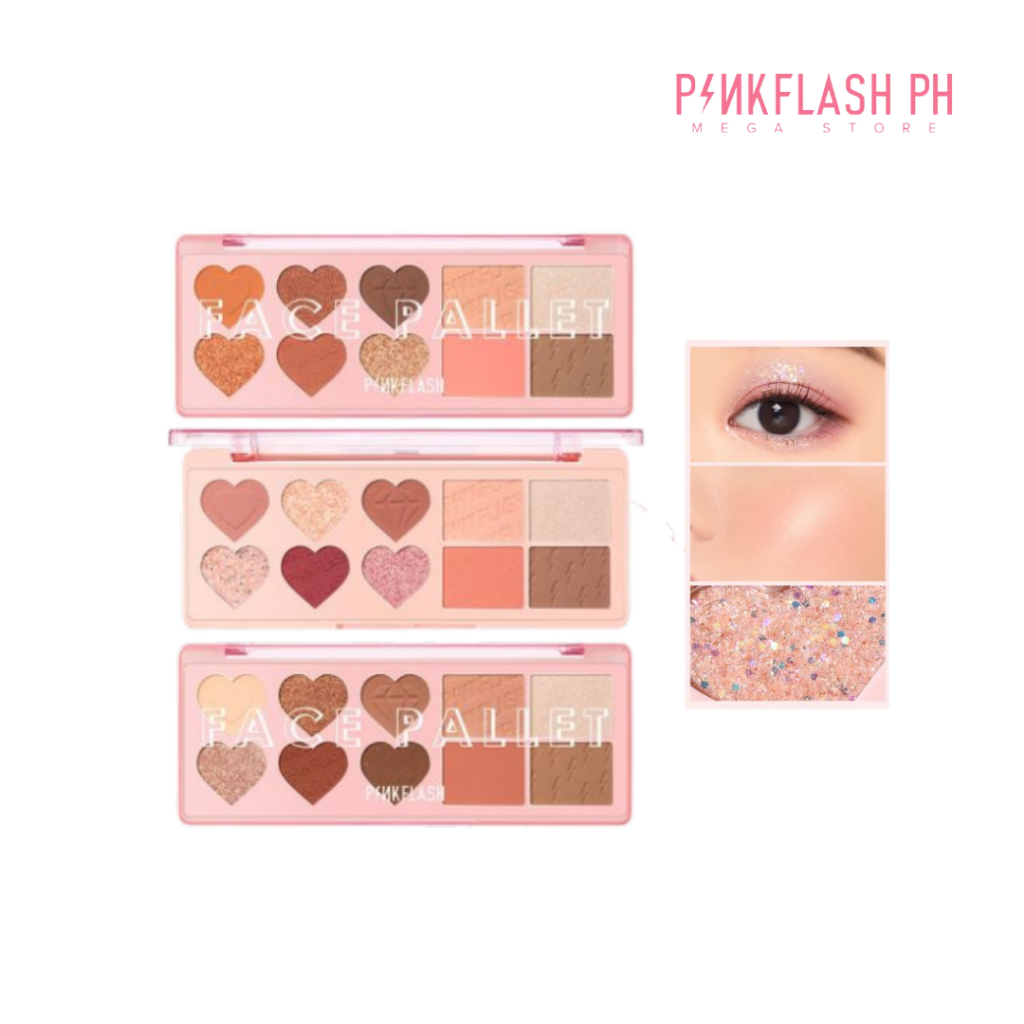 PINKFLASH Multiple Eyeshadow Blush Highlighter Contour 4-in-1 High ...