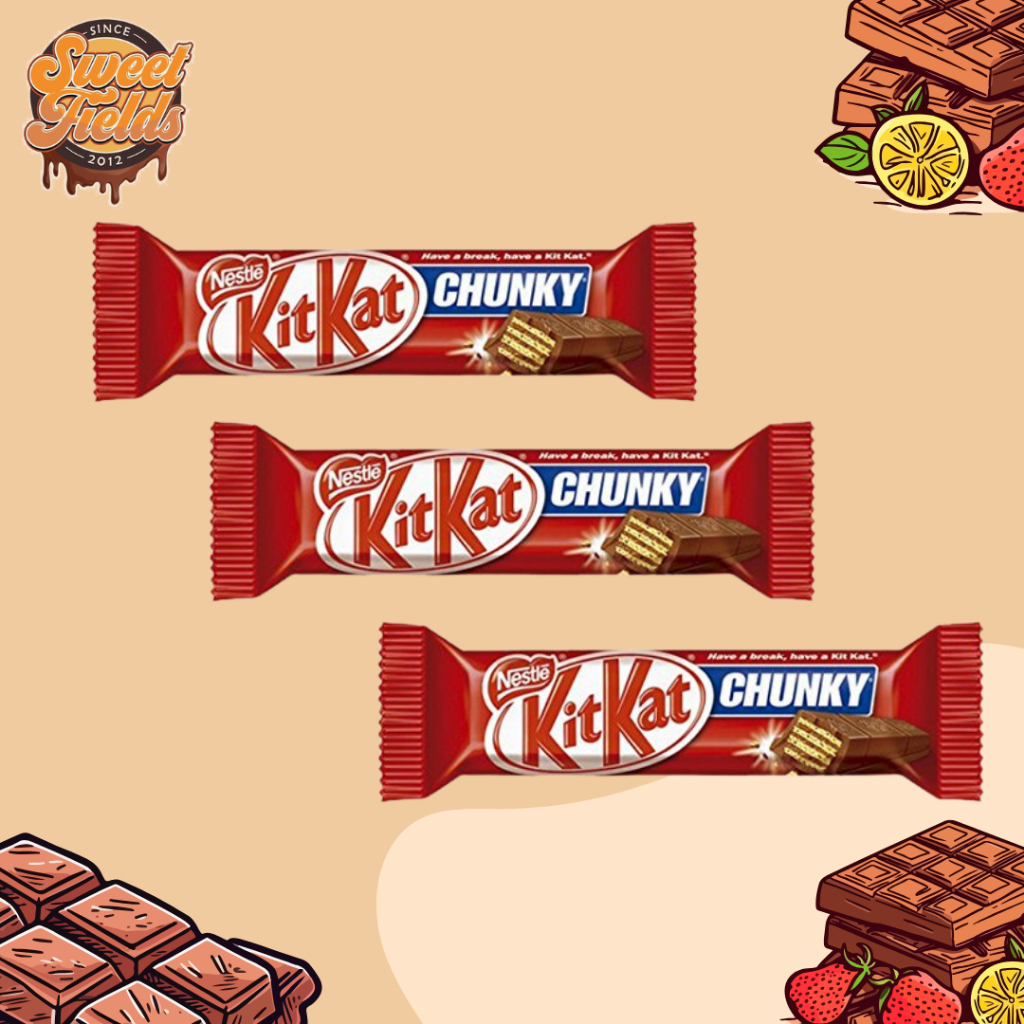 Kitkat Chunky Milk Chocolate Promo 3 for P128, 38g x 3 | Shopee Philippines