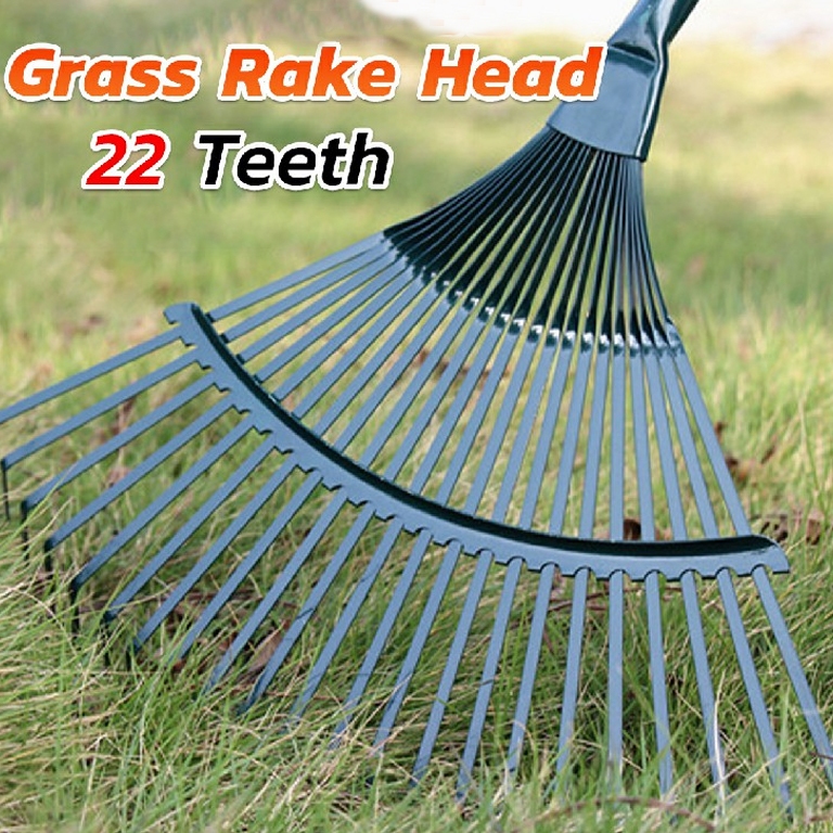 Portable Grass Rake Head 22-Tooth Steel Wire for Agriculture | Shopee ...