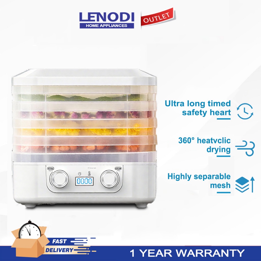 LENODI Food dryer household fruit dryer fruit and vegetable meat ...