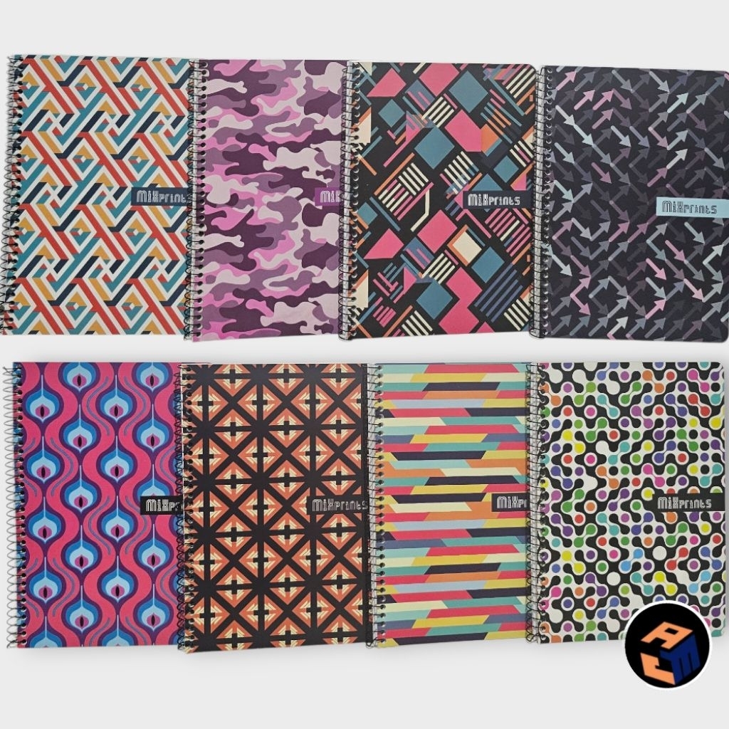 SpringLeaf Premium Spiral Notebook 80 Leaves MIXPRINTS in Random Design ...
