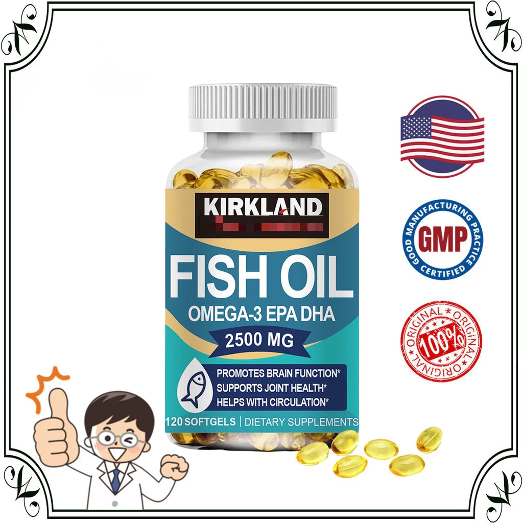 KIRK Omega 3 Fish Oil Capsule Promote vision and brain development ...