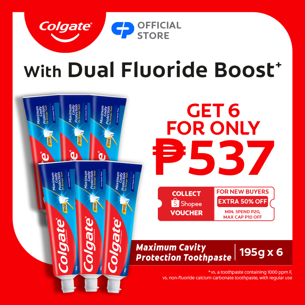 Colgate Maximum Cavity Protection Toothpaste Great Regular Flavor 195g ...