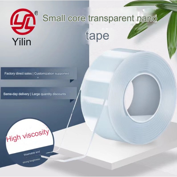 Multi-functional nanotape 5M transparent acrylic strong adhesive double ...