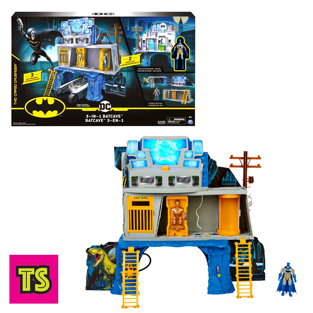 Batcave 3-in-1 Mission Playset (With Exclusive Batman Figure), DC by ...