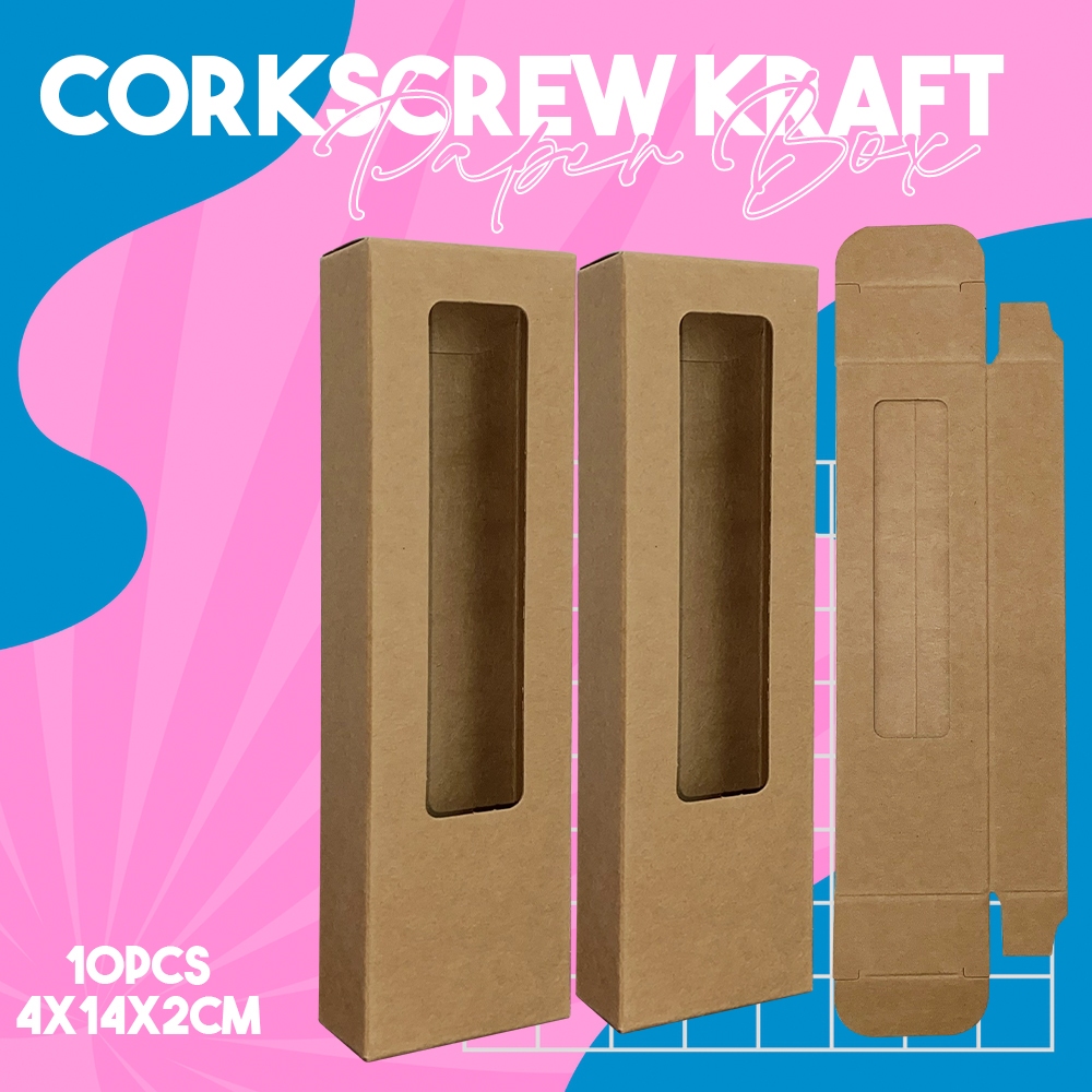 Corkscrew Kraft Paper Box for Packaging - 10pcs | Shopee Philippines