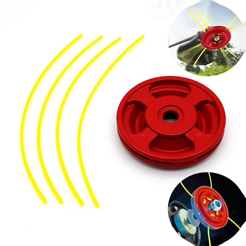 Aluminum Grass Trimmer Head with 4 Nylon Lines for Brush Cutter ...