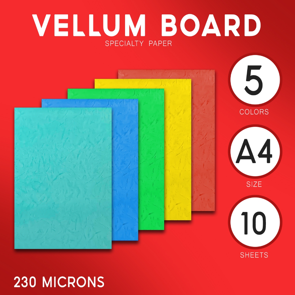 Yasen Morocco Specialty Board Paper White / Colored 230gsm Short | A4 ...