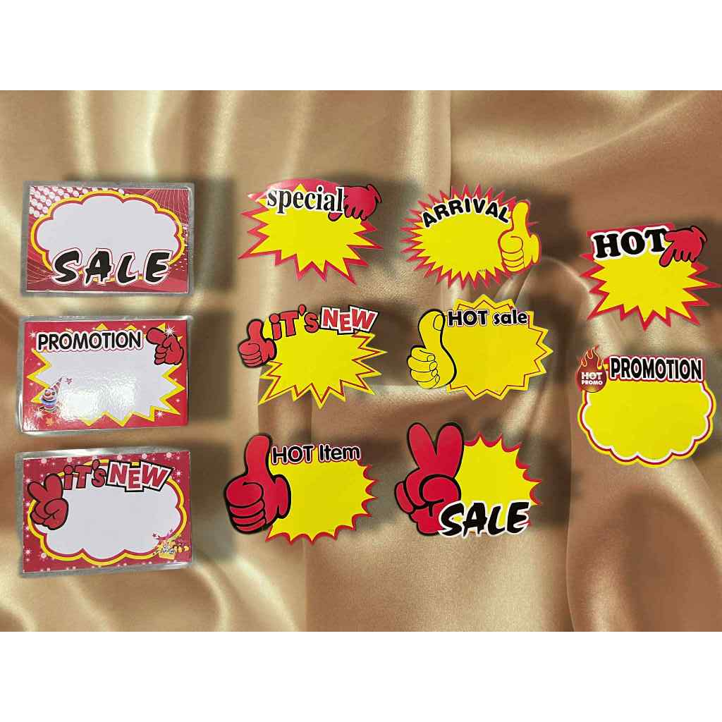 10Pcs/Set POP Promotional Price Tag Card SALE/NEW/HOT Items Display ...