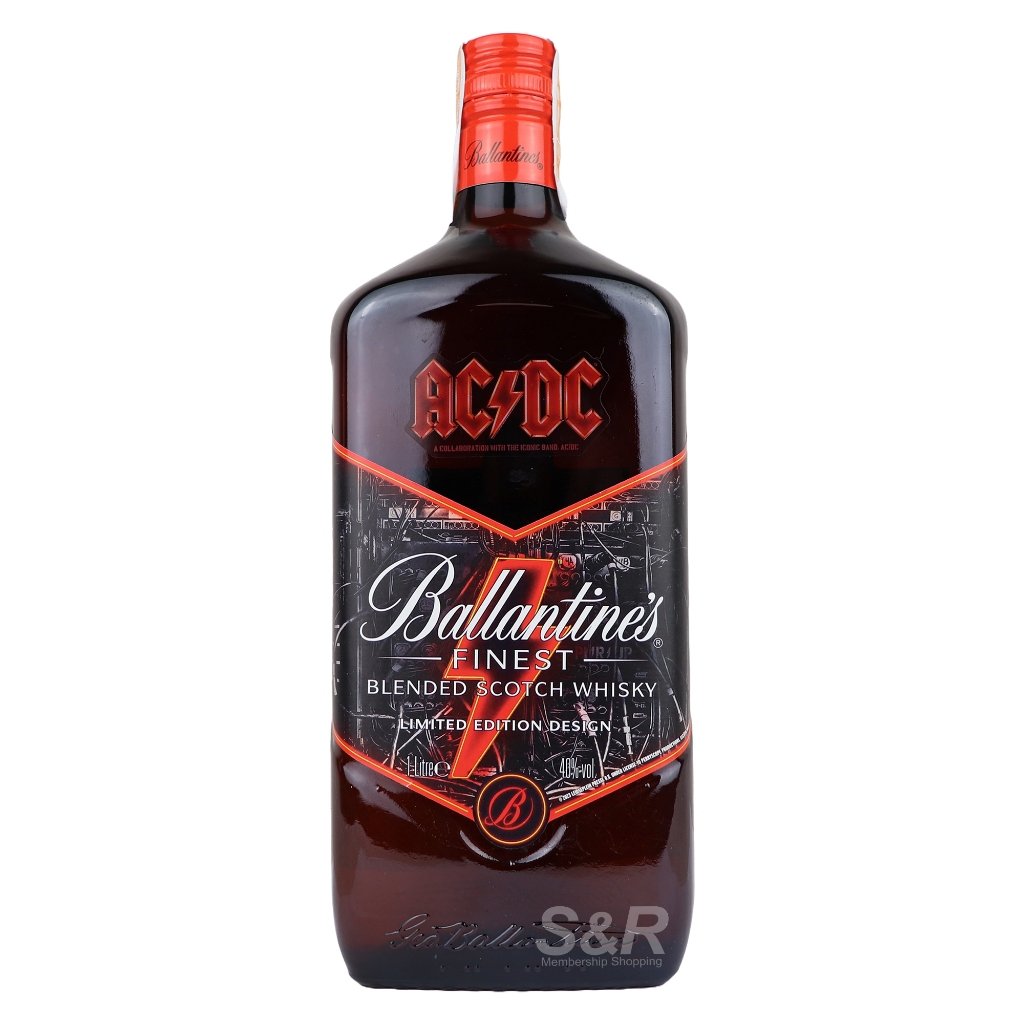Ballantines Finest Blended Scotch Whiskey AC/DC Limited Edition Design ...